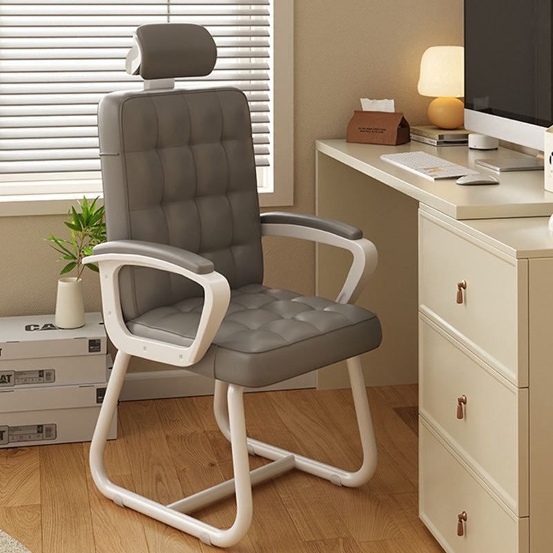 Modern PU Solid Wood Desk Chair