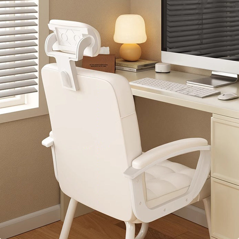 Modern PU Solid Wood Desk Chair