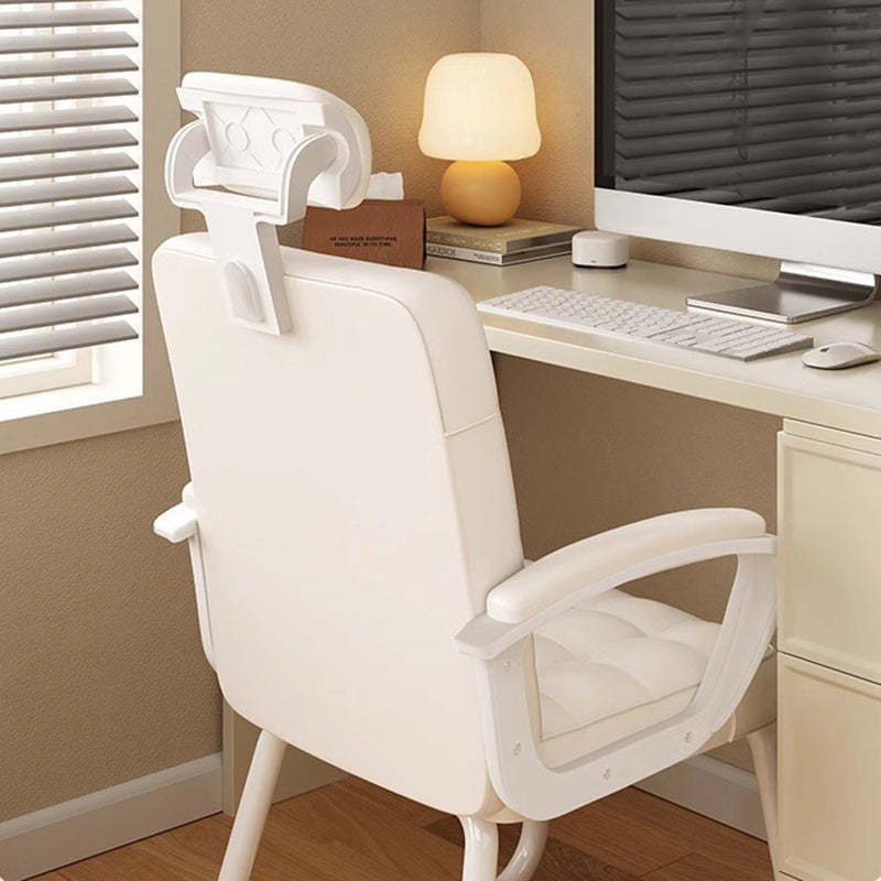Modern PU Solid Wood Desk Chair