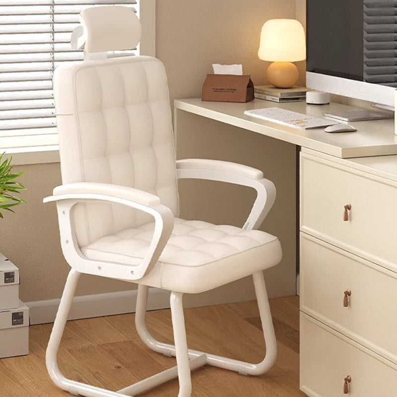 Modern PU Solid Wood Desk Chair