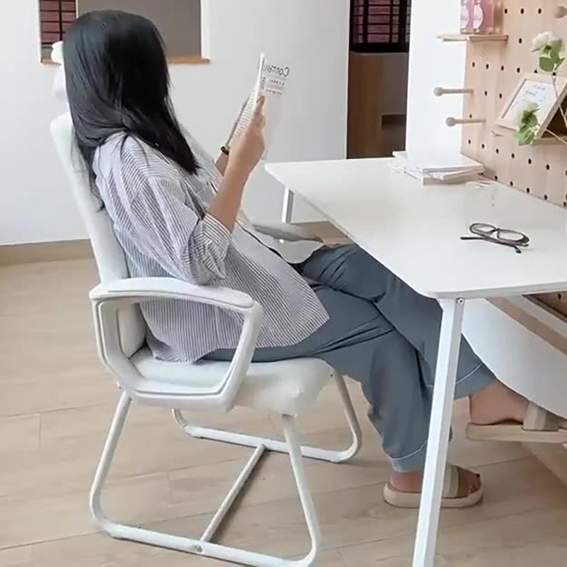 Modern PU Solid Wood Desk Chair