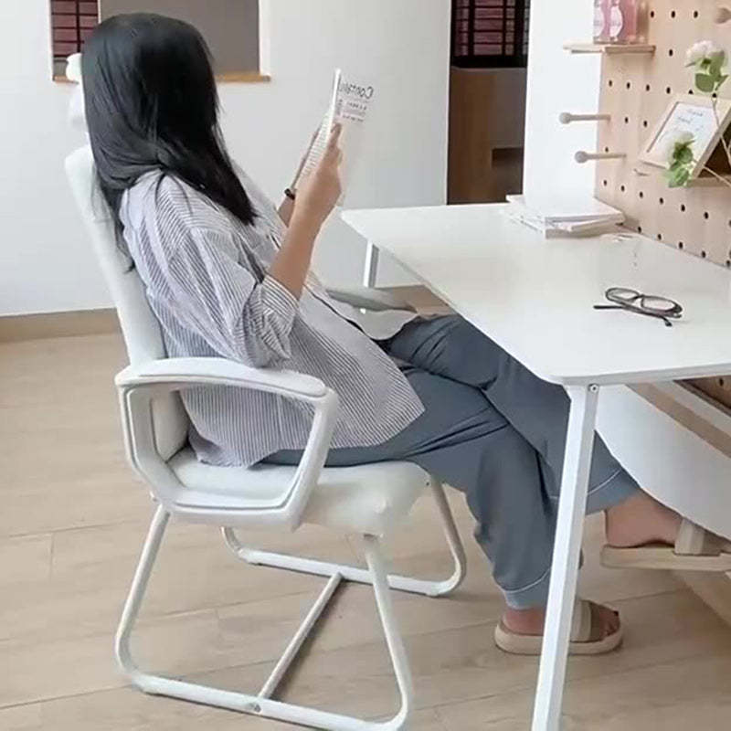 Modern PU Solid Wood Desk Chair