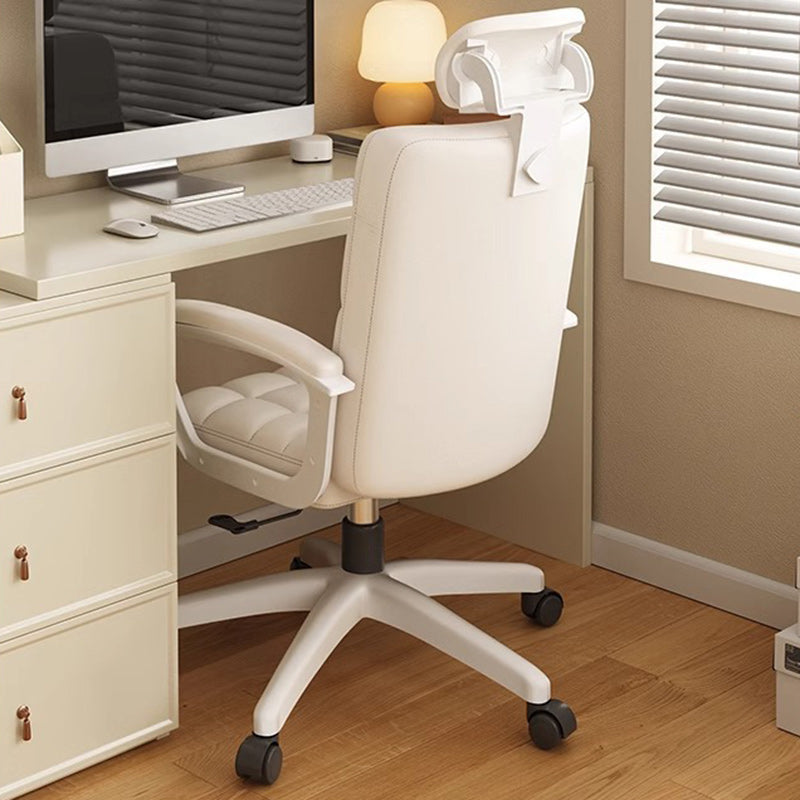 Nordic PU Solid Wood Desk Chair