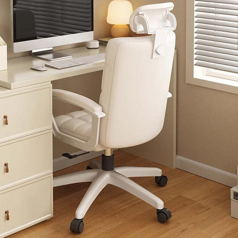 Nordic PU Solid Wood Desk Chair