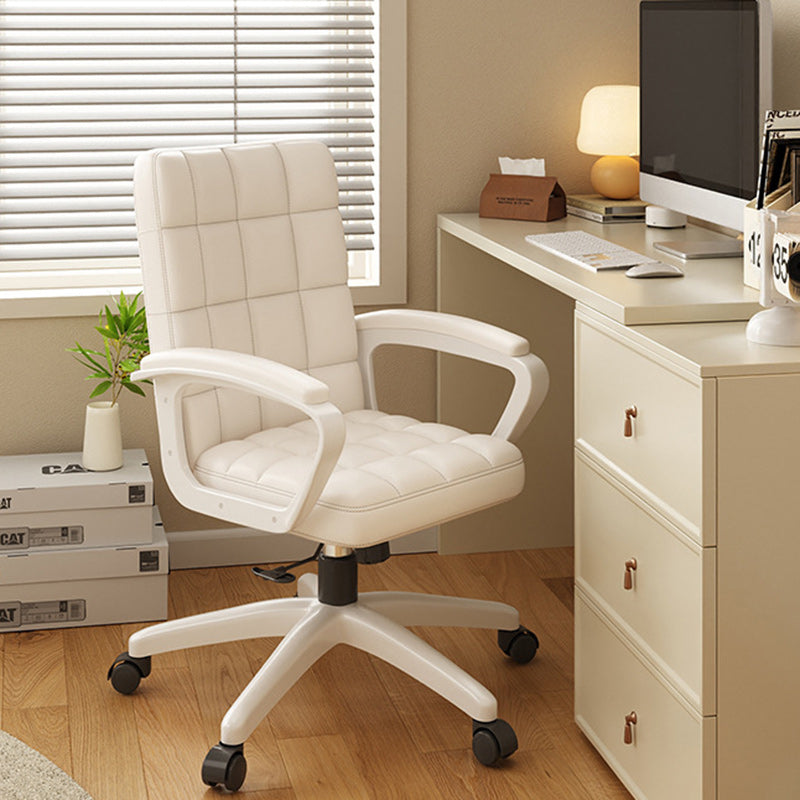 Nordic PU Solid Wood Desk Chair