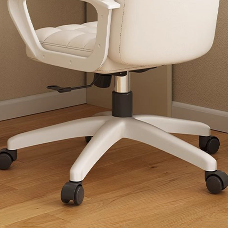 Nordic PU Solid Wood Desk Chair