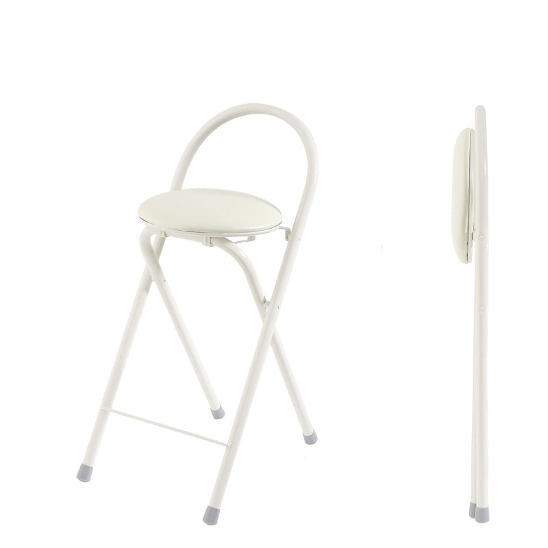 Modern PU Iron Foldable Bar Stool