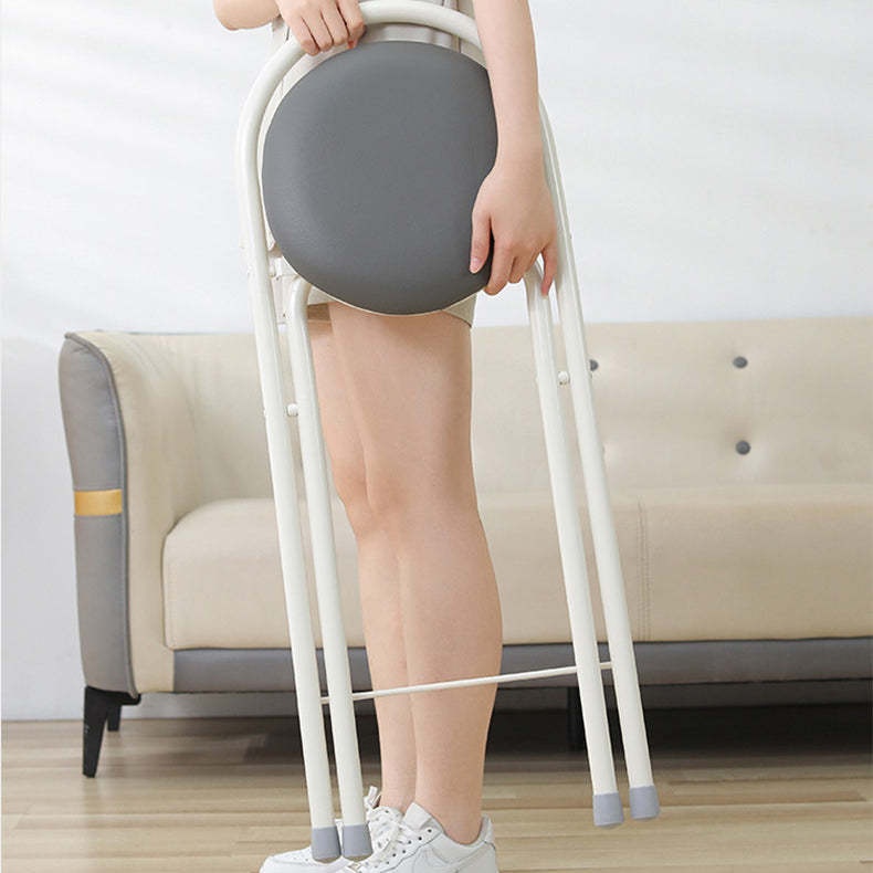Modern PU Iron Foldable Bar Stool