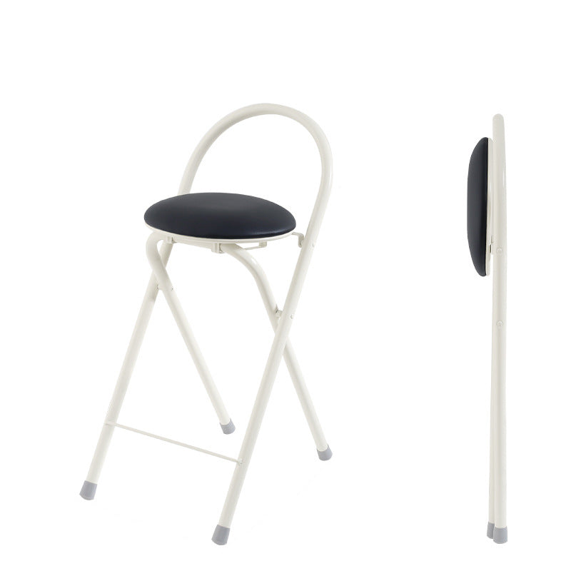 Modern PU Iron Foldable Bar Stool