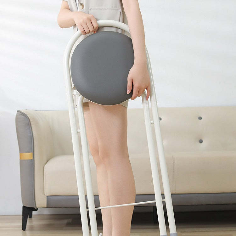 Modern PU Iron Foldable Bar Stool