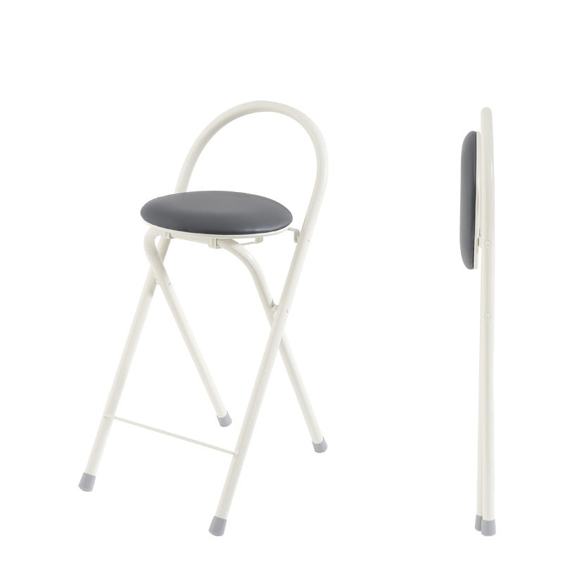 Modern PU Iron Foldable Bar Stool