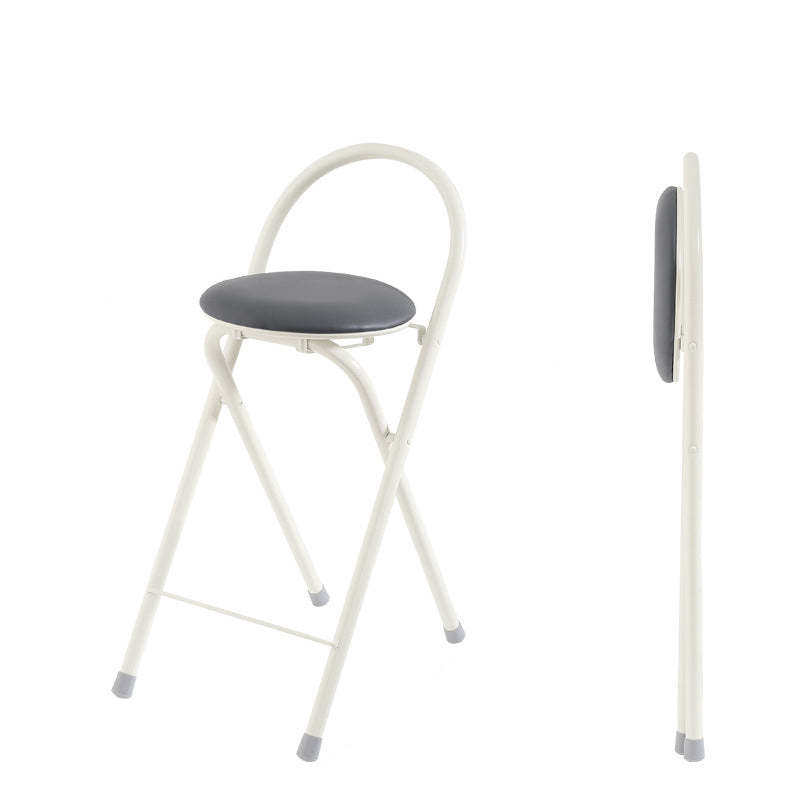 Modern PU Iron Foldable Bar Stool