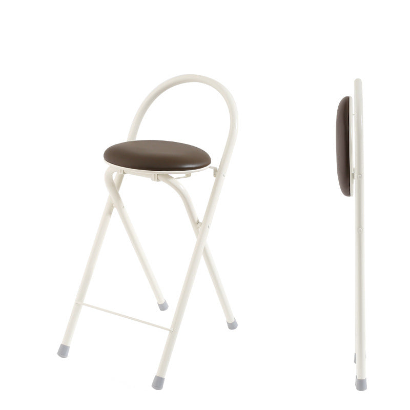 Modern PU Iron Foldable Bar Stool