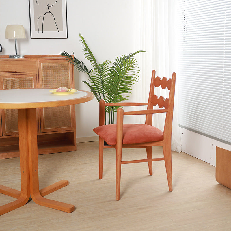 Flannelette retro natural dining chairs & benches in wood