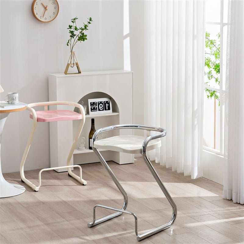 Nordic Iron Geometric Bar Stool