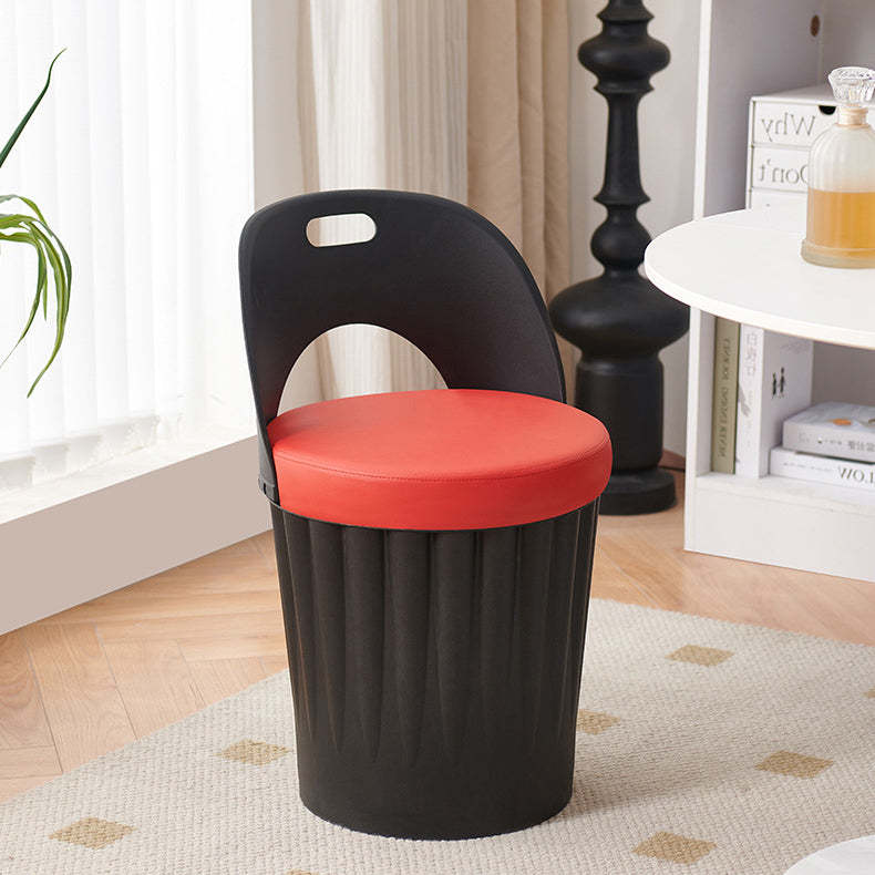 Contemporary Bucket PU Armless Dining Chair