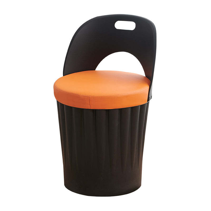 Contemporary Bucket PU Armless Dining Chair