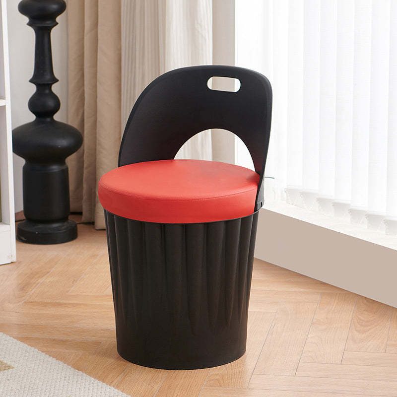 Contemporary Bucket PU Armless Dining Chair