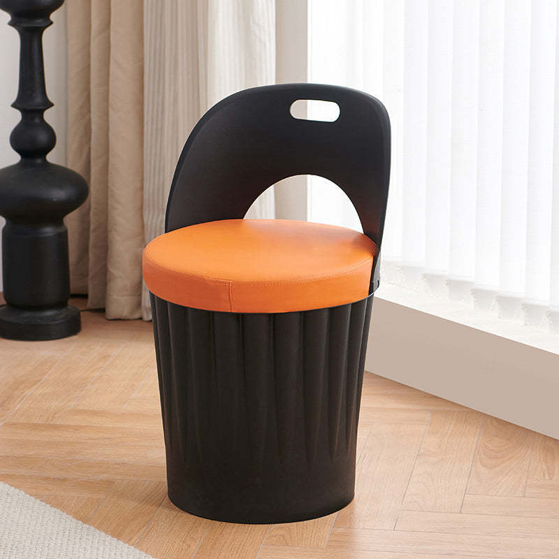 Creative bucket armless red dining chairs & benches