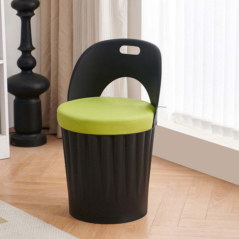 Contemporary Bucket PU Armless Dining Chair