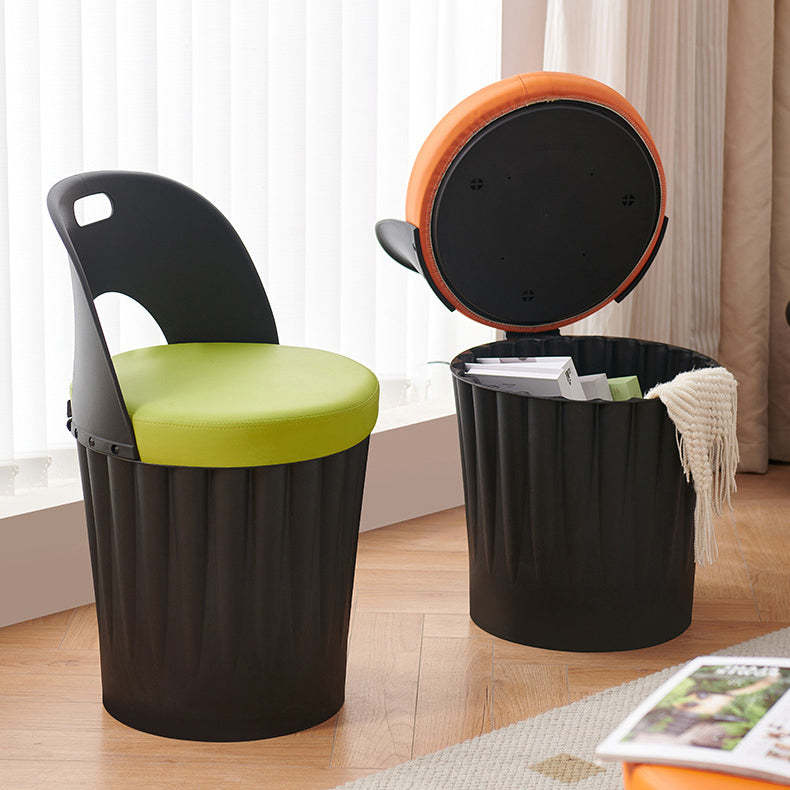 Contemporary Bucket PU Armless Dining Chair
