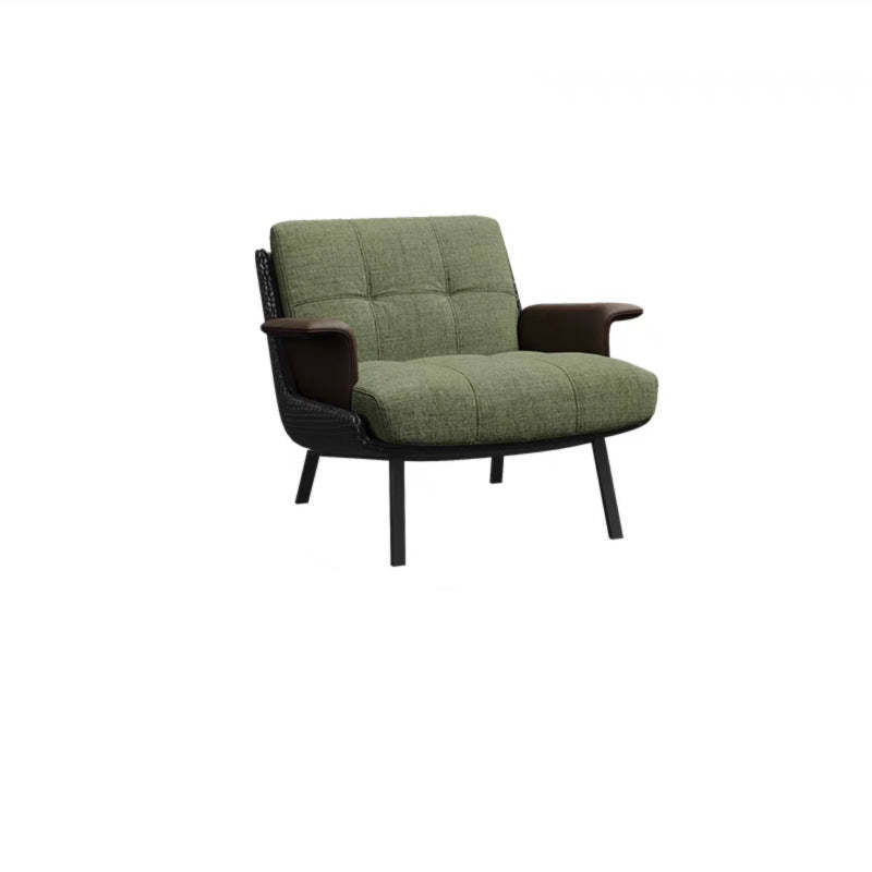 Retro Cotton Steel Leather Sofa