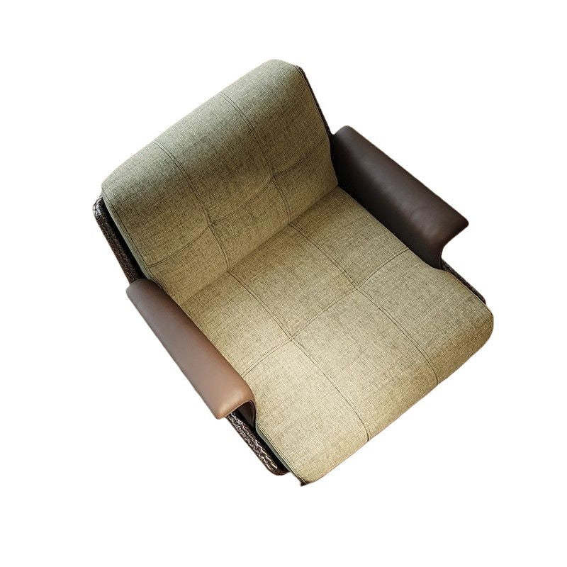 Retro Cotton Steel Leather Sofa