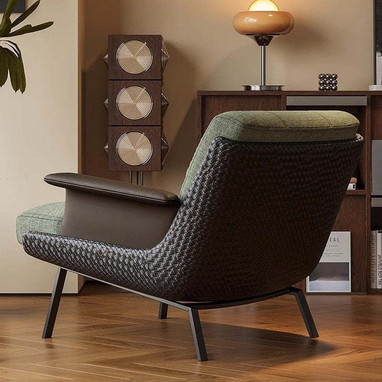 Retro Cotton Steel Leather Sofa