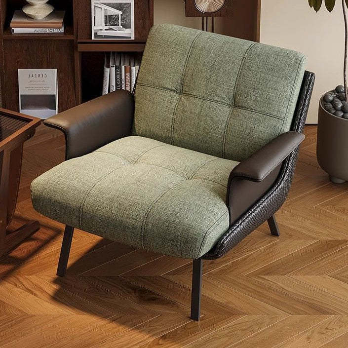 Retro Cotton Steel Leather Sofa