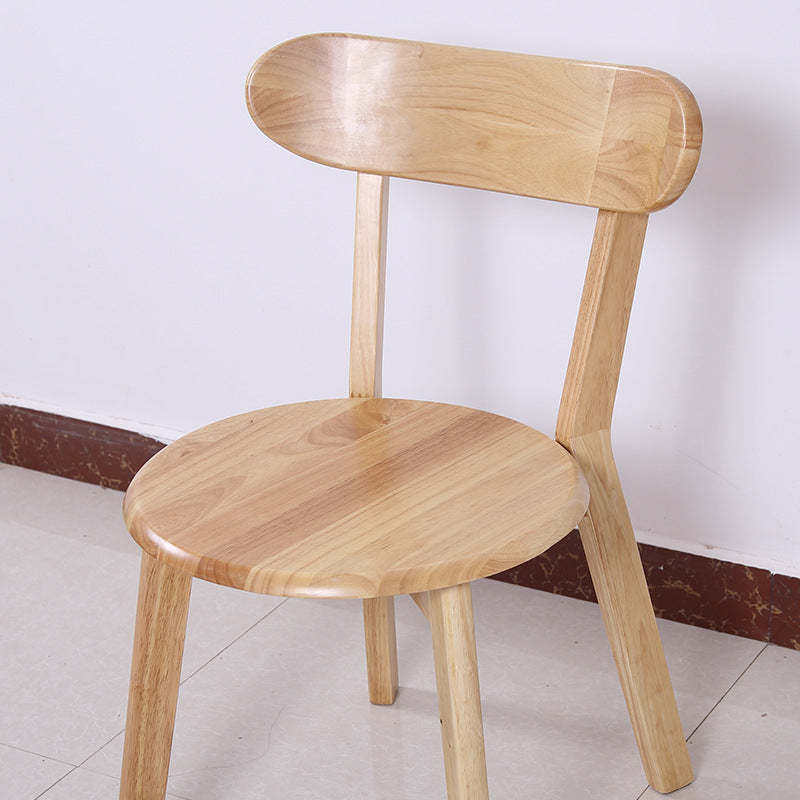 Contemporary Solid Wood Armless Dining Chair