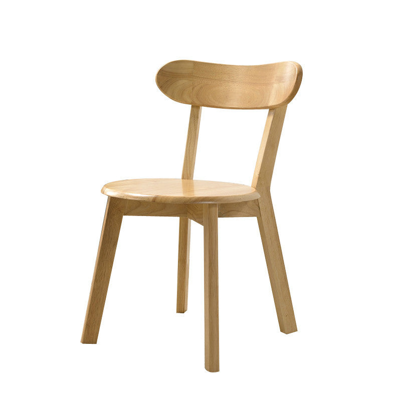 Contemporary Solid Wood Armless Dining Chair