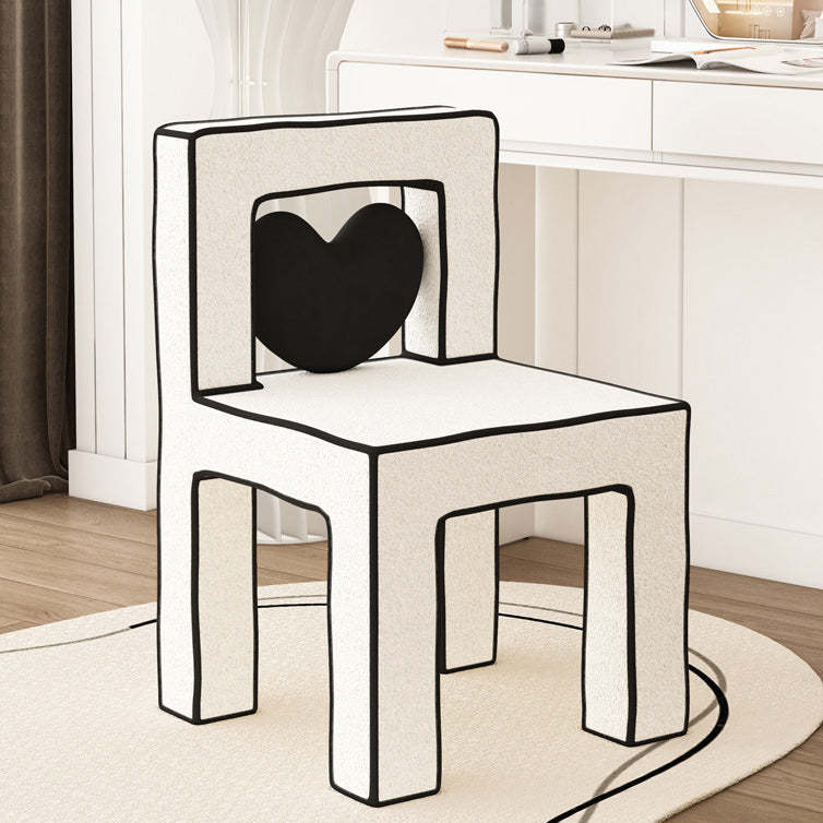 Creative vanity lambswool gray vanity stools