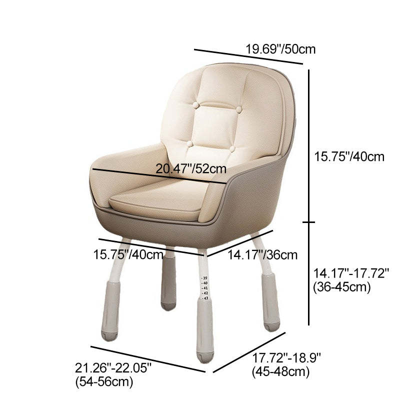 Nordic Leather Silicone Desk Chair