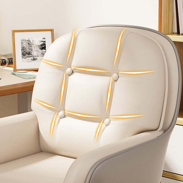 Nordic Leather Silicone Desk Chair