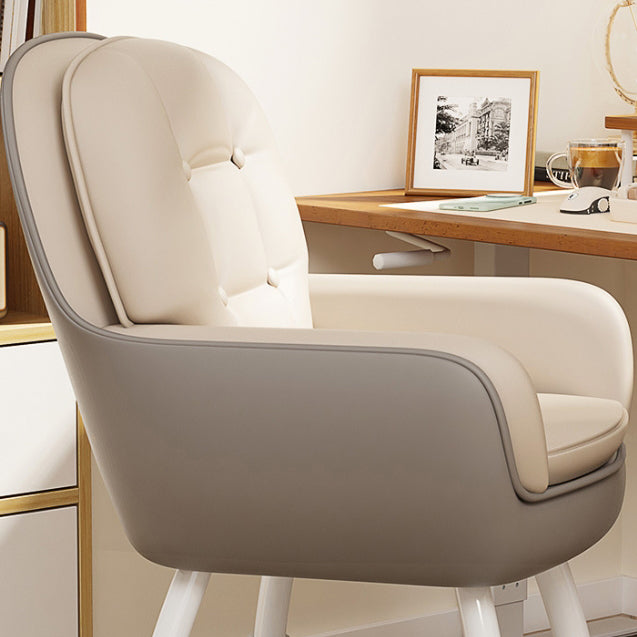 Nordic Leather Silicone Desk Chair