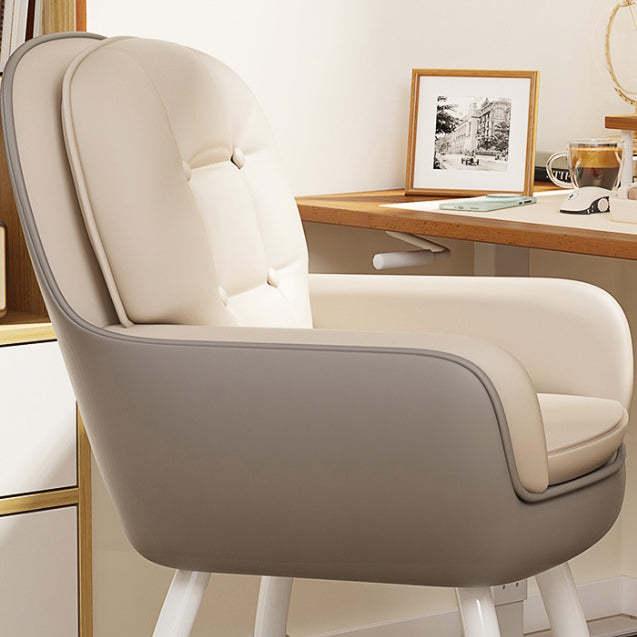 Nordic Leather Silicone Desk Chair