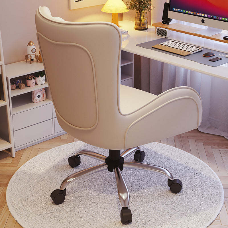 Nordic Leather Steel Desk Chair