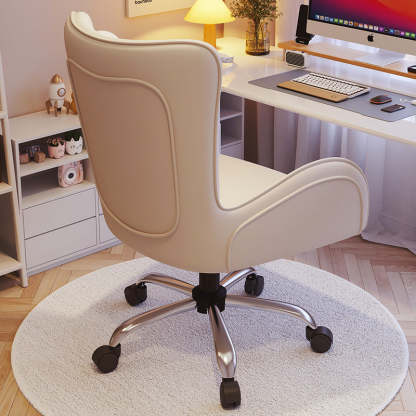 Nordic Leather Steel Desk Chair