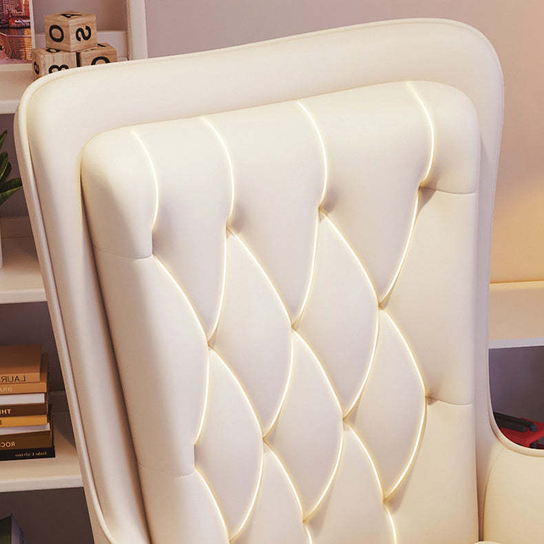 Nordic Leather Steel Desk Chair