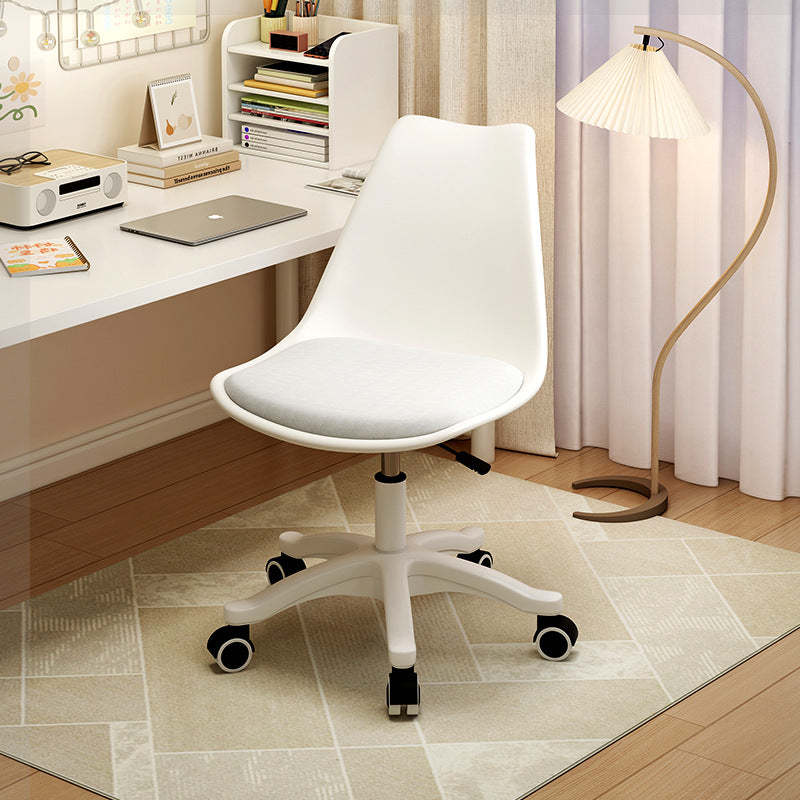 White steel nylon desk office chairs - nordic