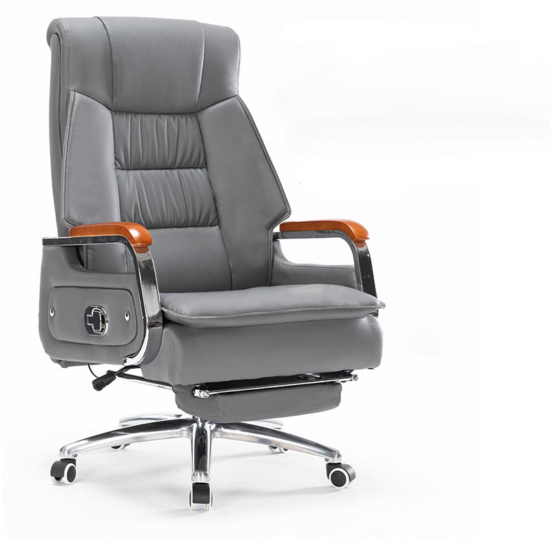 Scandinavian Solid Wood PU Desk Chair
