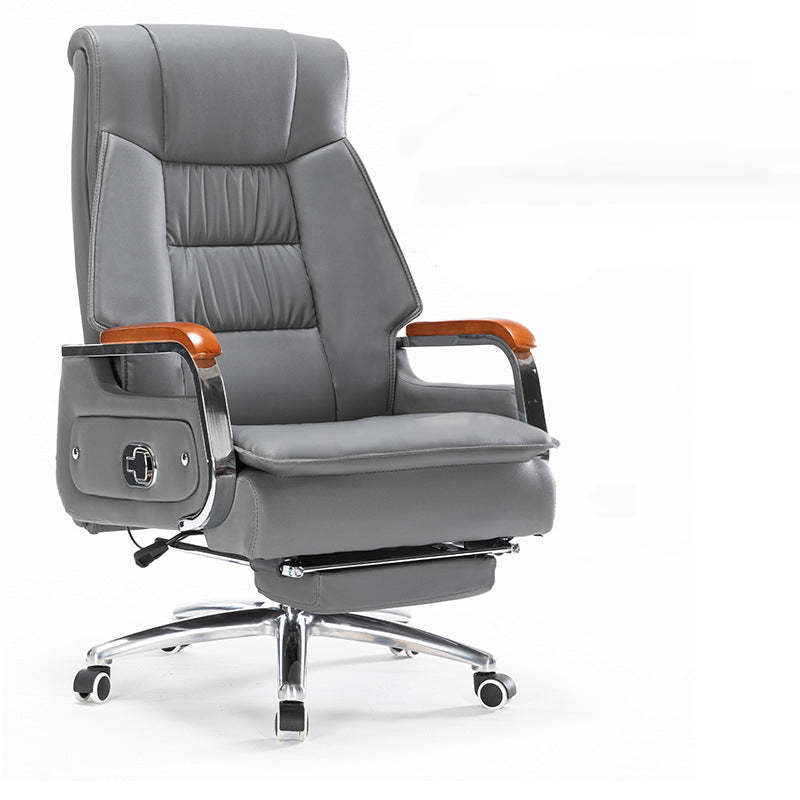 Scandinavian Solid Wood PU Desk Chair