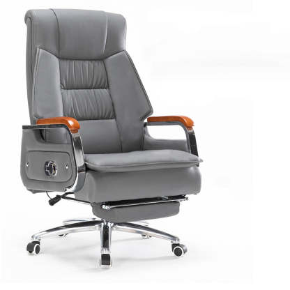 Scandinavian Solid Wood PU Desk Chair