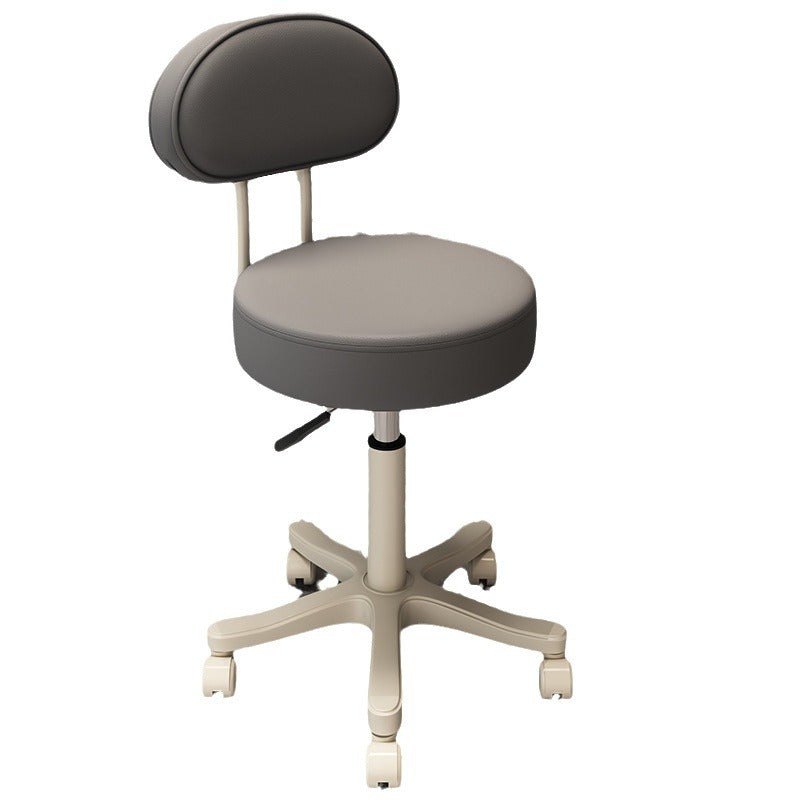 Nordic Leather Nylon Armless Vanity Stool
