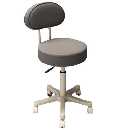 Nordic Leather Nylon Armless Vanity Stool