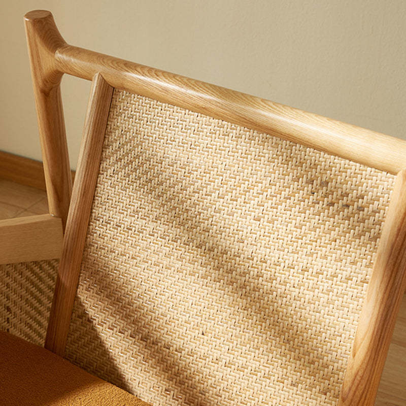 Japanese Rattan Weaving Wood Sofa