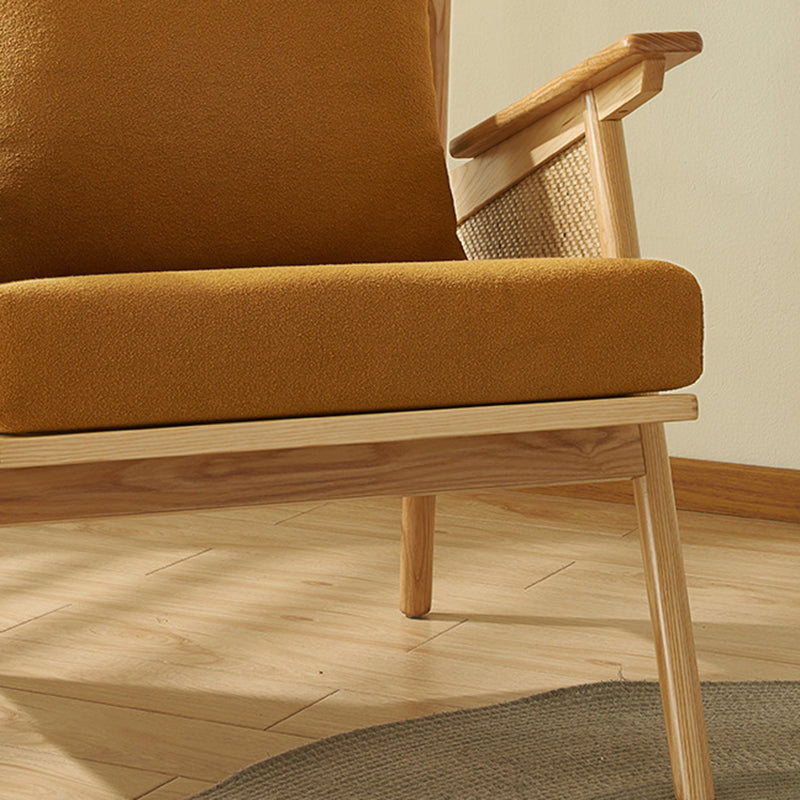 Japanese Rattan Weaving Wood Sofa