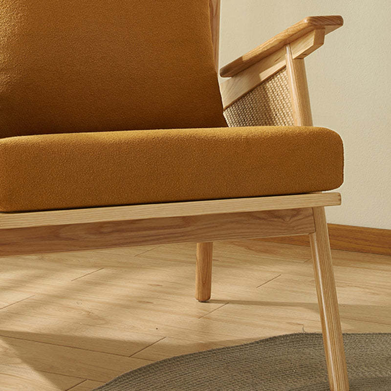 Japanese Rattan Weaving Wood Sofa