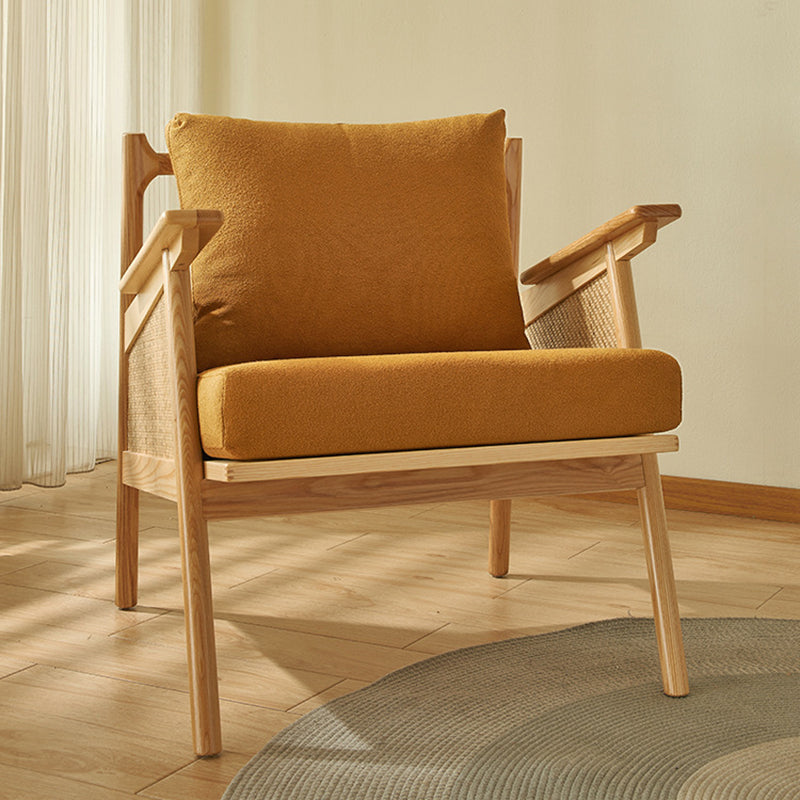 Japanese Rattan Weaving Wood Sofa