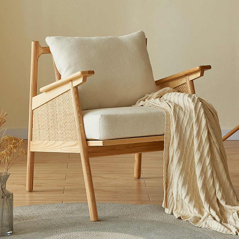 Japanese Rattan Weaving Wood Sofa